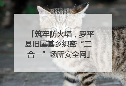 筑牢防火墙，罗平县旧屋基乡织密“三合一”场所安全网